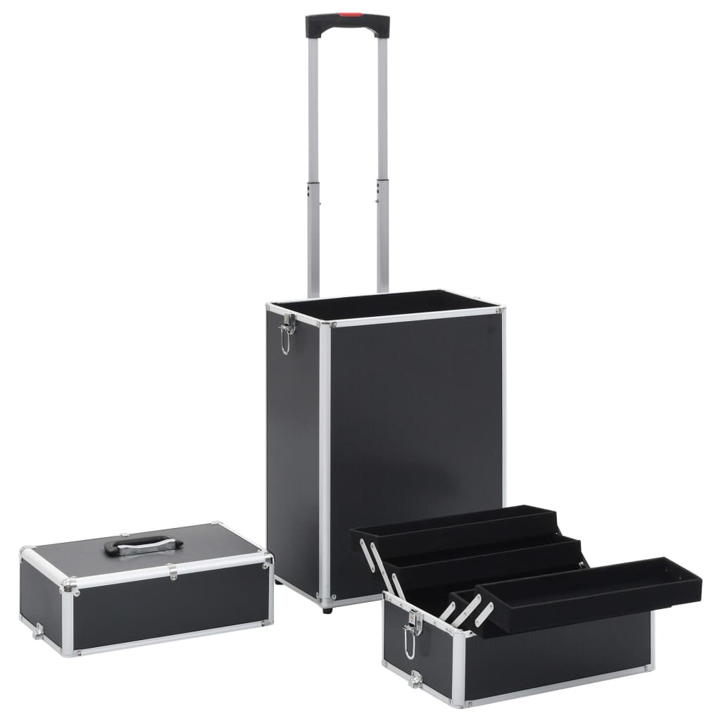 Make-up Trolley Aluminium Black